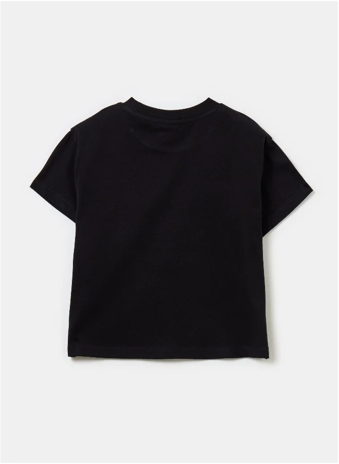 او في اس Cotton T-shirt with Mickey Mouse print