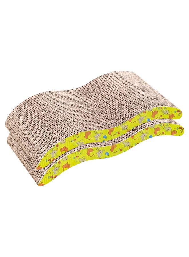 MARGOUN 2 Packs Of Cat Scratchers Cardboard Cat Scratch Pad with Premium Scratch Textures Design Durable Cat Scratching Pad Reversible - Image 2
