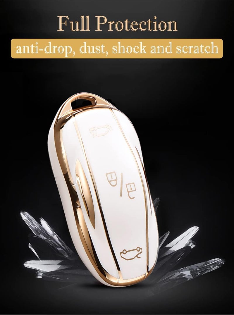 Cacacar Key Fob Cover for Tesla Model S - Premium TPU Protection with Keychain - Image 4