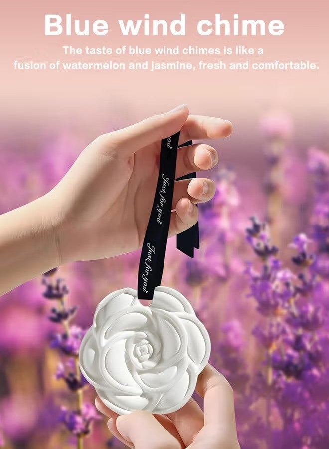 واي جيه معطر هواء السيارة 5 قطع ، معطر رنين الرياح الأزرق ، حجر السيراميك المعطر للسيارة ، الحمام ، المكتب ، عطر خزانة الملابس - Image 2