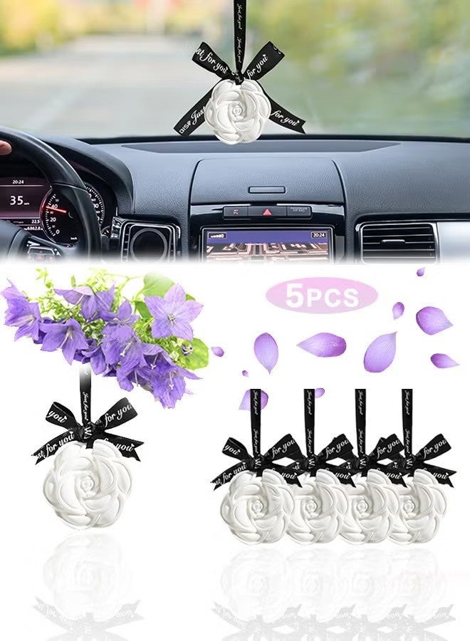 واي جيه معطر هواء السيارة 5 قطع ، معطر رنين الرياح الأزرق ، حجر السيراميك المعطر للسيارة ، الحمام ، المكتب ، عطر خزانة الملابس - Image 5