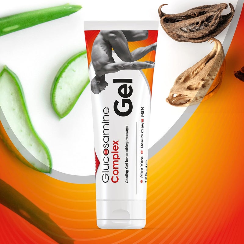 OPTIMA جل أوبتيما معقد الجلوكوزامين طبيعي خالي من القسوة تبريد مع الألوة فيرا وقرن الشيطان وMSM 125 مل - Image 5