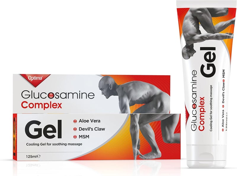 OPTIMA جل أوبتيما معقد الجلوكوزامين طبيعي خالي من القسوة تبريد مع الألوة فيرا وقرن الشيطان وMSM 125 مل - Image 1