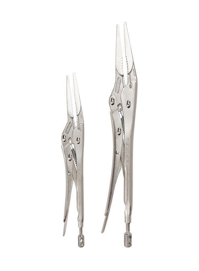 TEKTON Long Nose Locking Pliers Set (2-Piece) | PLK90303 - Image 1