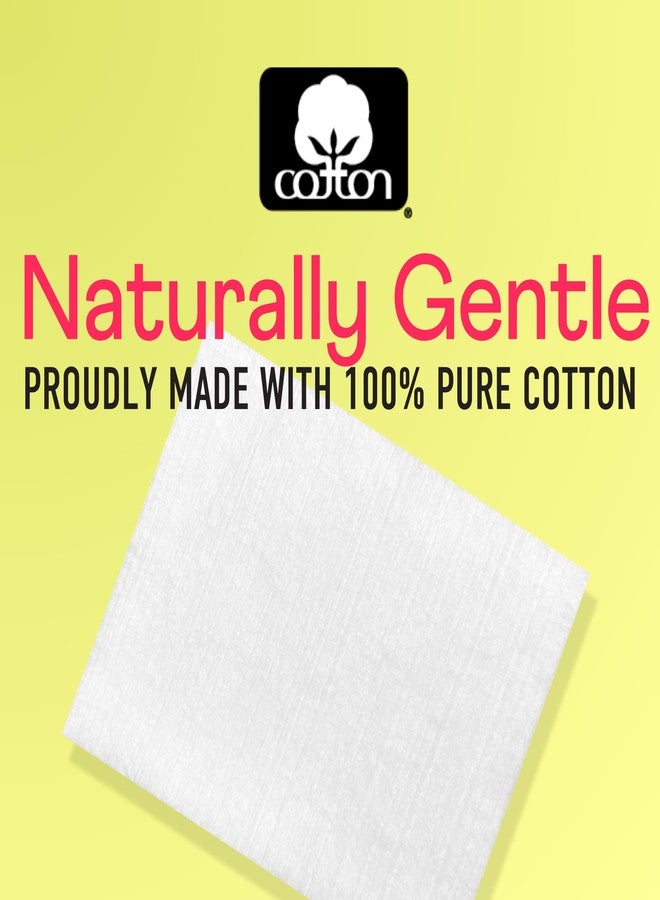 Swisspers Premium Facial Cleansing Pad, 100% Cotton, Ultra Soft, Extra Large, 50 White Pads per Reclosable Bag, 3 Bags (150 Pads Total) - Image 5