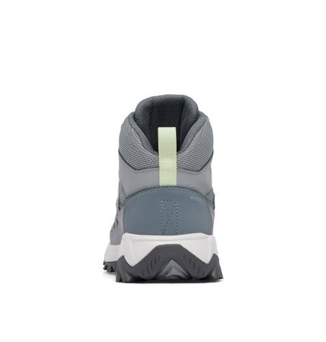 Columbia Womens Strata Trail Mid Waterproof, Titanium Grey Steel/Sage Leaf, 9 - Image 4
