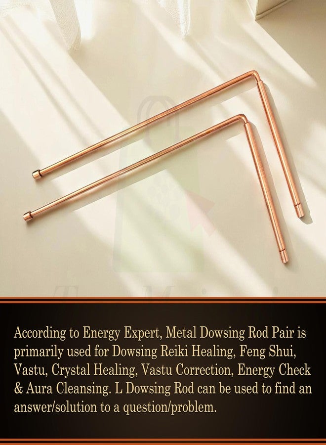 TREE MAISON CORONATING HOMES Copper Dowsing L- Rods Pair |Diameter-5 MM | Set of Board & Brass Pendulum| Aura Energy Checker | Finding Underground Water & Geopathic Stress | Dowser | Pendulum Assorted - Image 3