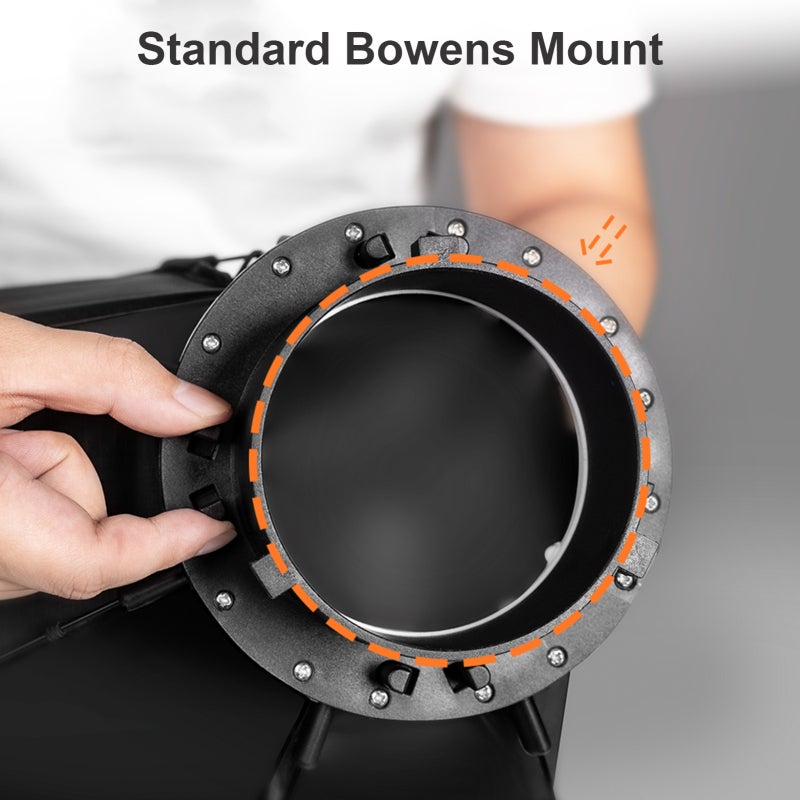 Bowens Mount 55cm/22in Octagon Softbox - Dual Removable Diffuser Cloths Foldable Light Modifier for Studio Flash LED Video Light Portrait Product Wedding Photography Live Streaming - Image 2