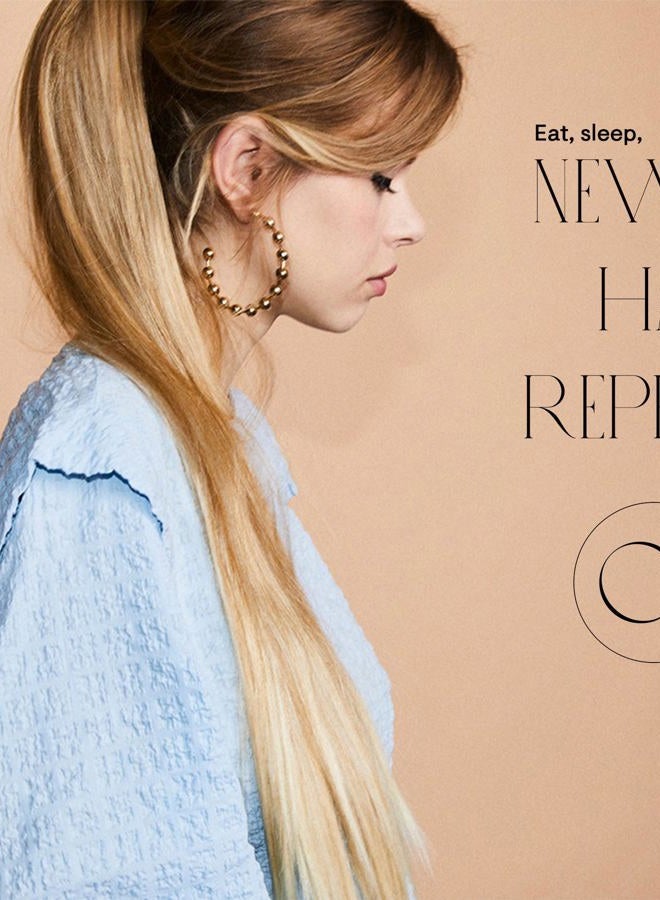 CAISHA 24" Hairpiece Ponytail Clip On Extension Long Hair Straight Platinum Blonde H618 - Image 5