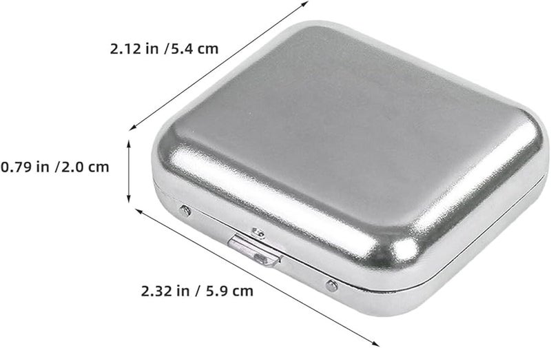 GALPADA 4 قطع منفاخة سجائر صغيرة محمولة من الفولاذ المقاوم للصدأ مع غطاء للسفر والسيارة والمكتب - Image 3