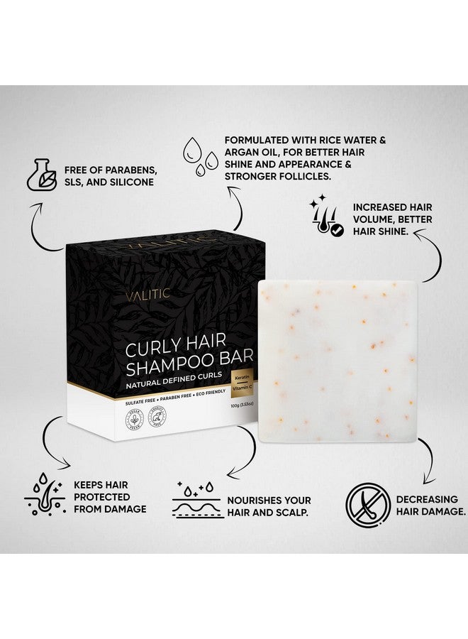VALITIC Alitic Natural Shampoo Bar For Curly Hair Curl Defining Shampoo Bar Hair Care Hair Tamer For Frizzy Hair Vegan Eco Friendly Natural Vitamin C & Keratin - Image 3