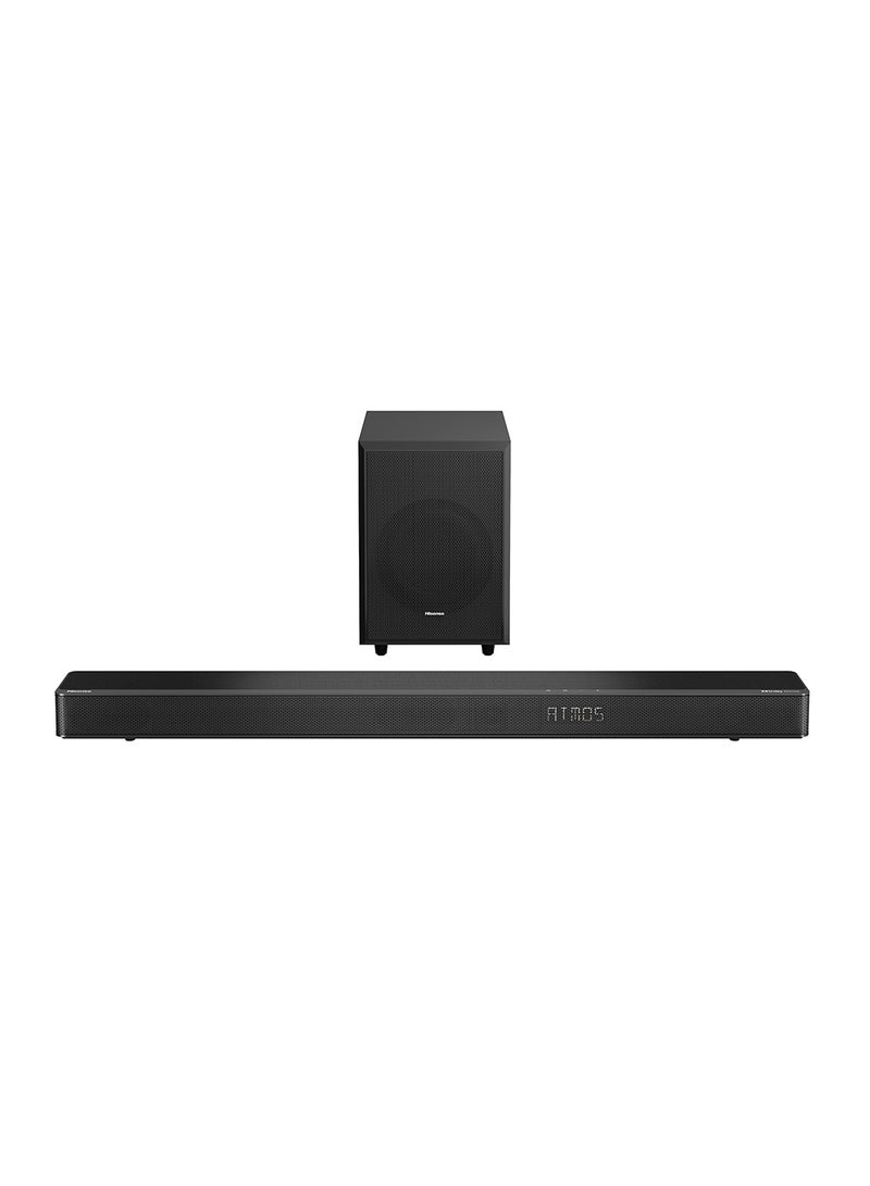 Hisense 3.1.2 Channel 360W Dolby Atmos Soundbar With Wireless Subwoofer And Up Firing Speakers, HDM1 ARC 2.1/USB/AUX/Optical AX3120G Black - Image 1