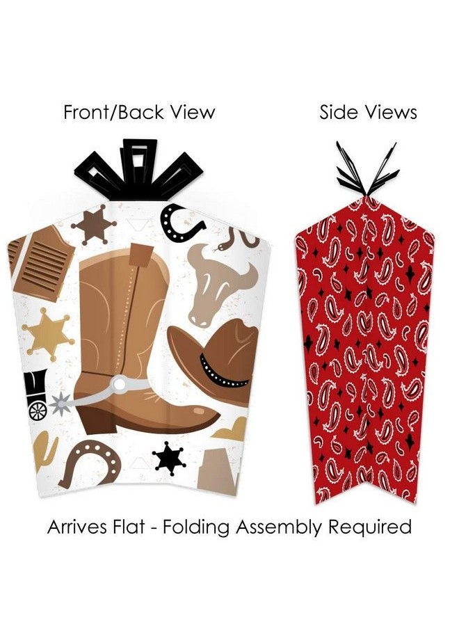 Big Dot of Happiness Western Hoedown Table Decorations Wild West Cowboy Party Fold And Flare Centerpieces 10 Count  - Image 3