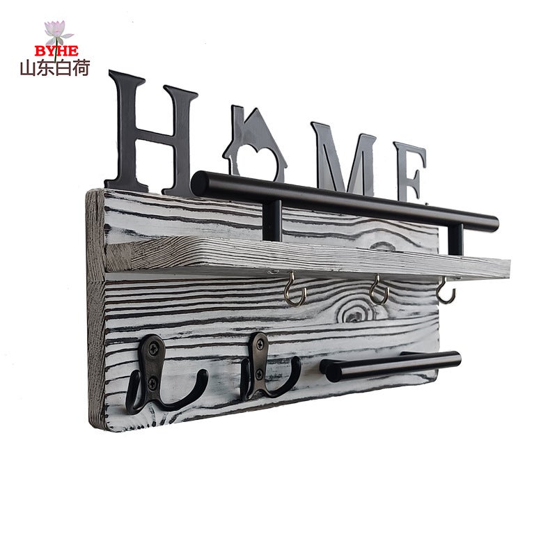 Door Rack Wooden Mail File Classification Storage Rack Entrance Wall Key Finishing Storage Rack - Image 1