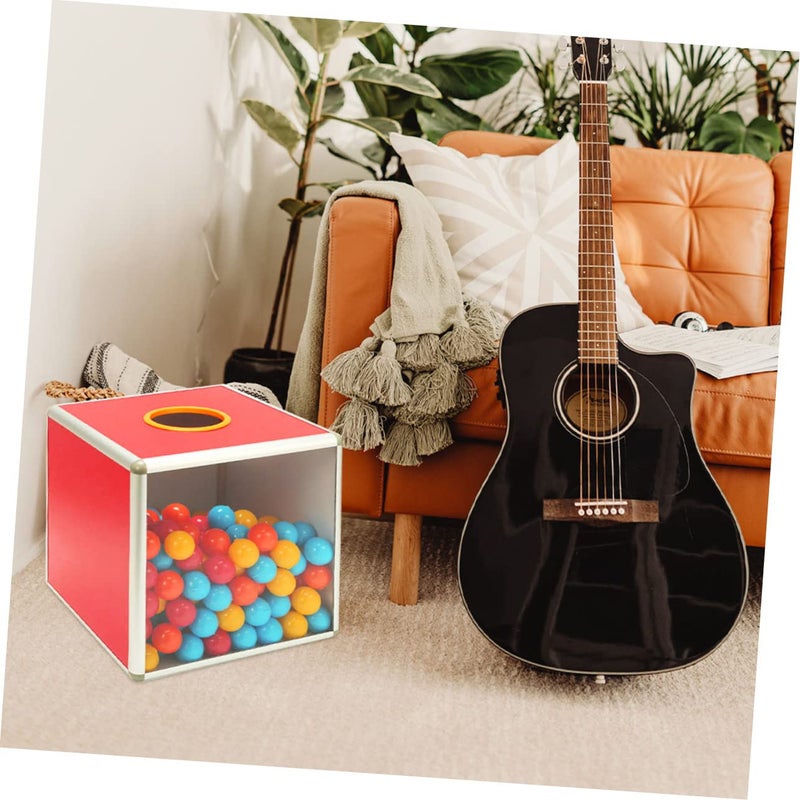 Transparent Raffle Box With Secure Slot For Fundraising Events Donations Meetings - Image 3