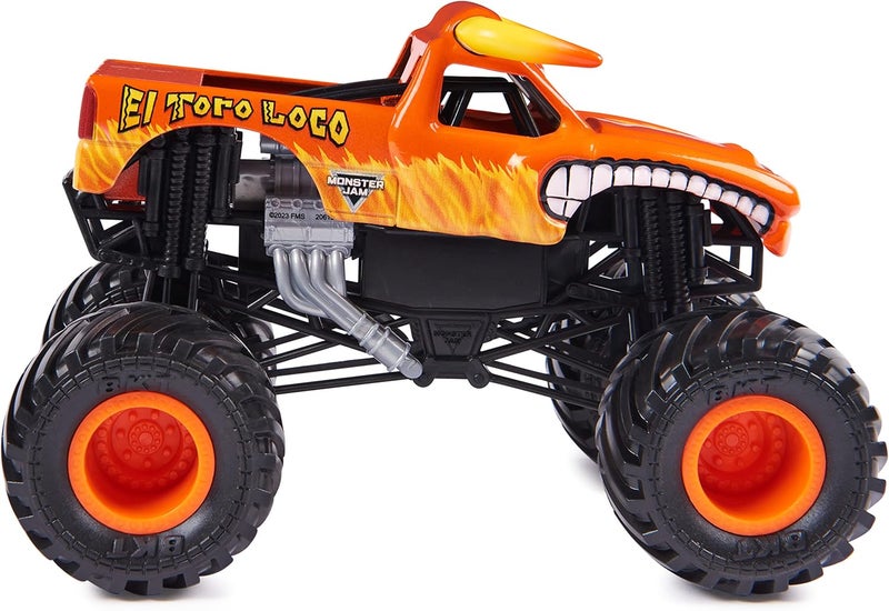Monster Jam Official El Toro Loco Monster Truck Die-Cast Vehicle 1:24 Scale - Image 3