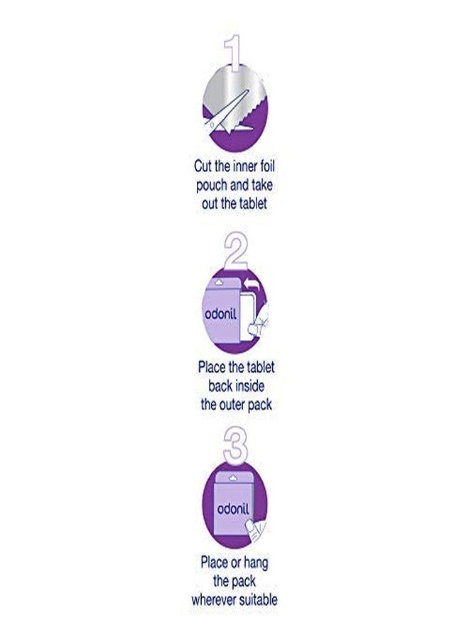 Odonil Air Freshener Lavender Meadows - 50g (Pack of 4) - Image 3