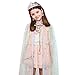Fedio Princess Cape Set 7 Pieces Girls Princess Cloak with Tiara Crown Wand for Little Girls Dress up Rainbow - Image 3