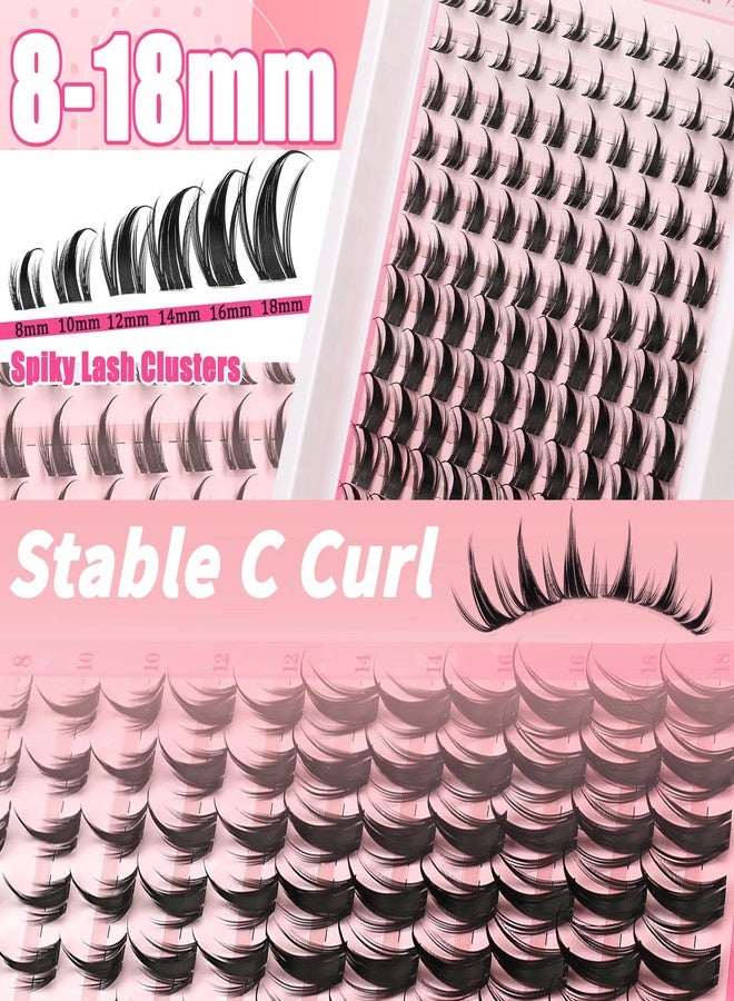 Himirell 144 PCS Lash Clusters 8-18mm Mixed Length C/D Curl Wispy Individual Cluster Lashes, Upgraded Soft Fiber Lightweight Reusable Eyelash Clusters for Beginners Natural to Dramatic Look - Image 3