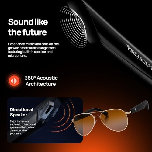 Fire-Boltt Fire-Lens Sway Smart Glasses, Bluetooth Calling & Open-Ear Bluetooth Sunglasses with HD Sound & Smart Audio Touch Controls Voice Assistant (Siri/Alexa/Google), Fast Charging for Men & Women - Image 5