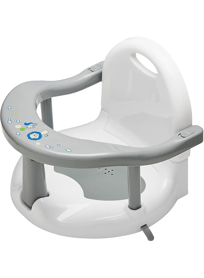 YelaJoy Foldable Bath Seat Non Slip Bathtub Seat For Sitting Up Cute Shape 360 Degrees Surround With Suction Cups For Infants 6 36 Months - Image 1