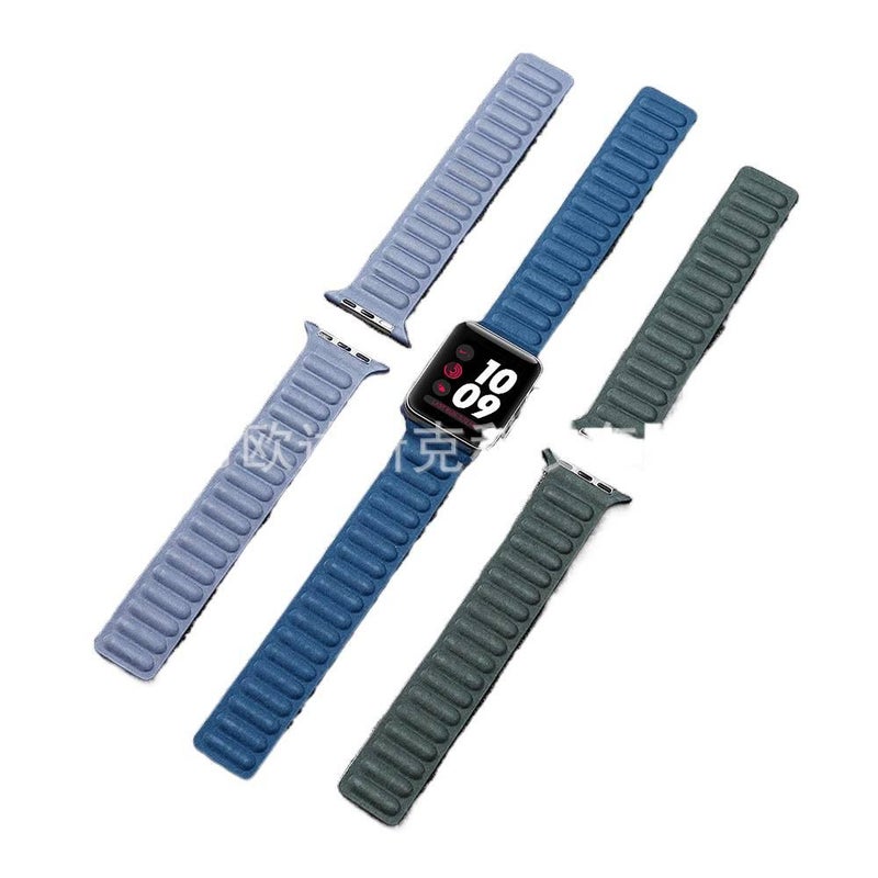 AD سوار ساعة ذكية حلقة ميلانيز مغناطيسية متوافق مع Apple Watch / SE بملاءمة قابلة للتعديل وحزام بديل للاستخدام اليومي باللون أسود قابل للتعديل باللون الأسود - Image 2
