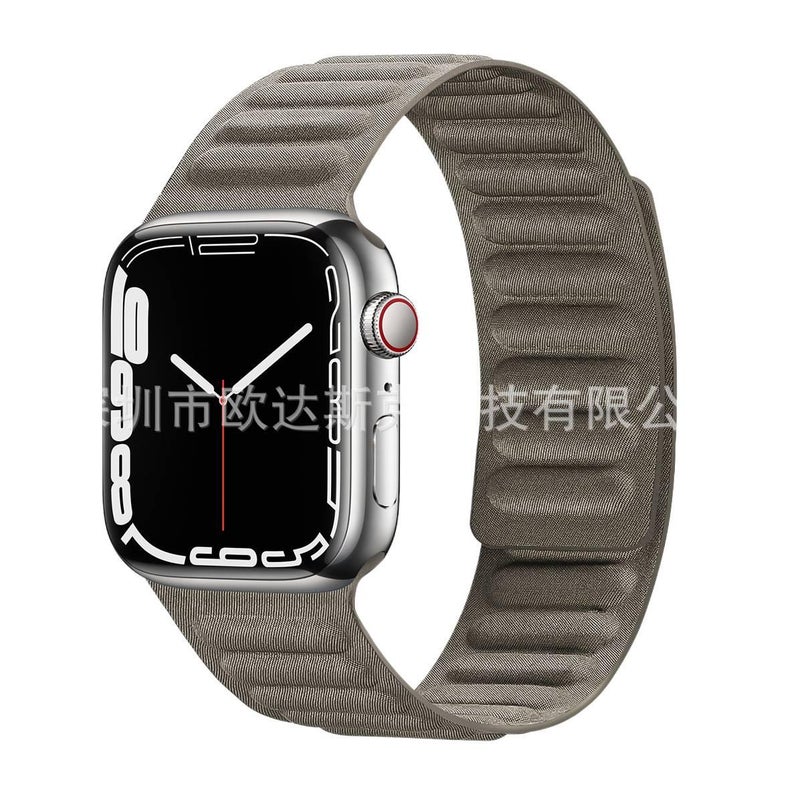 AD سوار ساعة ذكية حلقة ميلانيز مغناطيسية متوافق مع Apple Watch / SE بملاءمة قابلة للتعديل وحزام بديل للاستخدام اليومي باللون أسود قابل للتعديل باللون الأسود - Image 5