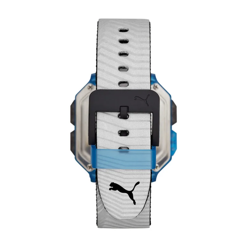 PUMA Digital Mechanical Watch for Men With Grey Silicone Strap - 5 ATM - PU P5038