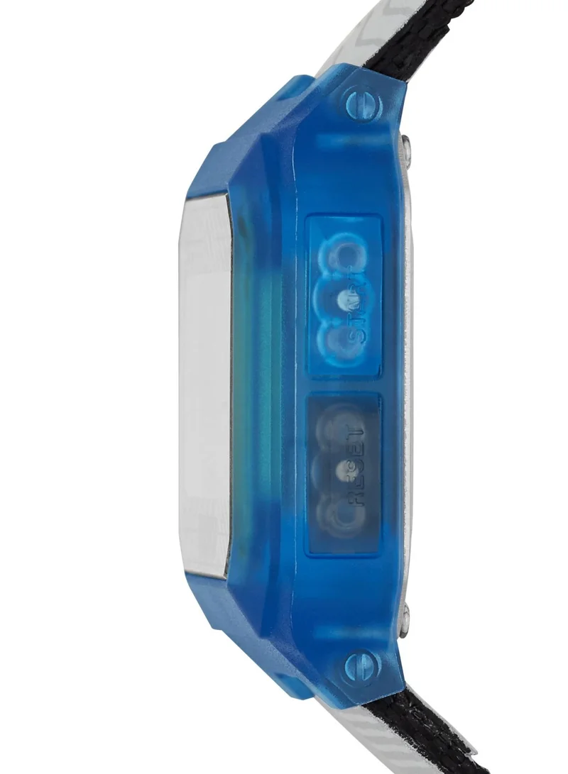 PUMA Digital Mechanical Watch for Men With Grey Silicone Strap - 5 ATM - PU P5038