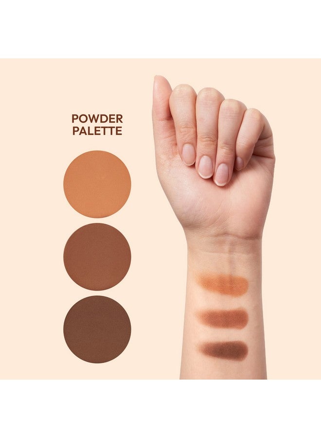 Ruby Kisses Contour Palette 3 In 1 Contour Conceal Highlight All In One Mini Palette Long Lasting Easy To Blend Powder Contour Palette For All Skin Type - Image 4