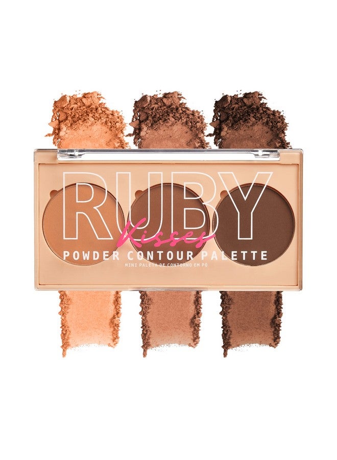Ruby Kisses Contour Palette 3 In 1 Contour Conceal Highlight All In One Mini Palette Long Lasting Easy To Blend Powder Contour Palette For All Skin Type - Image 2