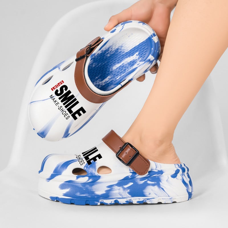 Couple'S Closed-Toe Slippers For Summer, Women'S Height-Increasing Thick-Soled Sandals For Outdoor Wear, Non-Slip Beach Sandals For Men - Image 5