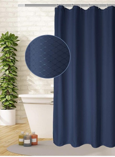 ستائر استحمام من البوليستر المقاوم للماء مع خطافات وحلقات للحمام 180 × 180 سم، ستارة فاصلة مضادة للعفن للحمام المنزلي