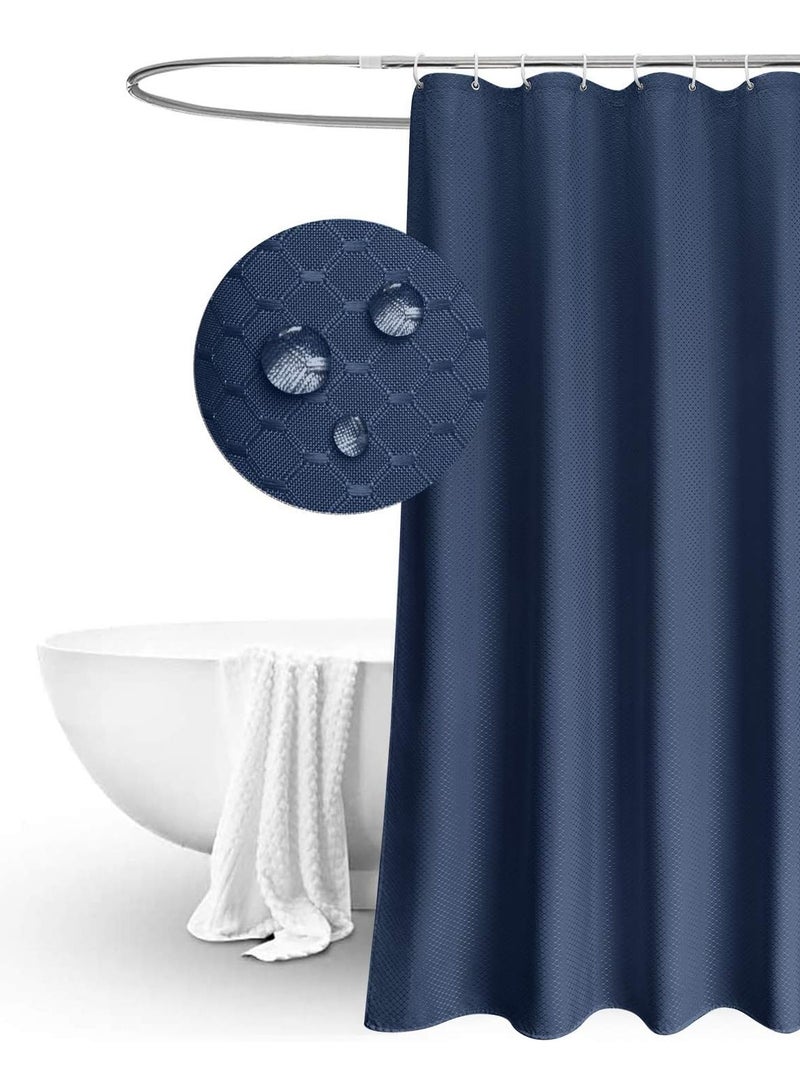 ستائر استحمام من البوليستر المقاوم للماء مع خطافات وحلقات للحمام 180 × 180 سم، ستارة فاصلة مضادة للعفن للحمام المنزلي - Image 2