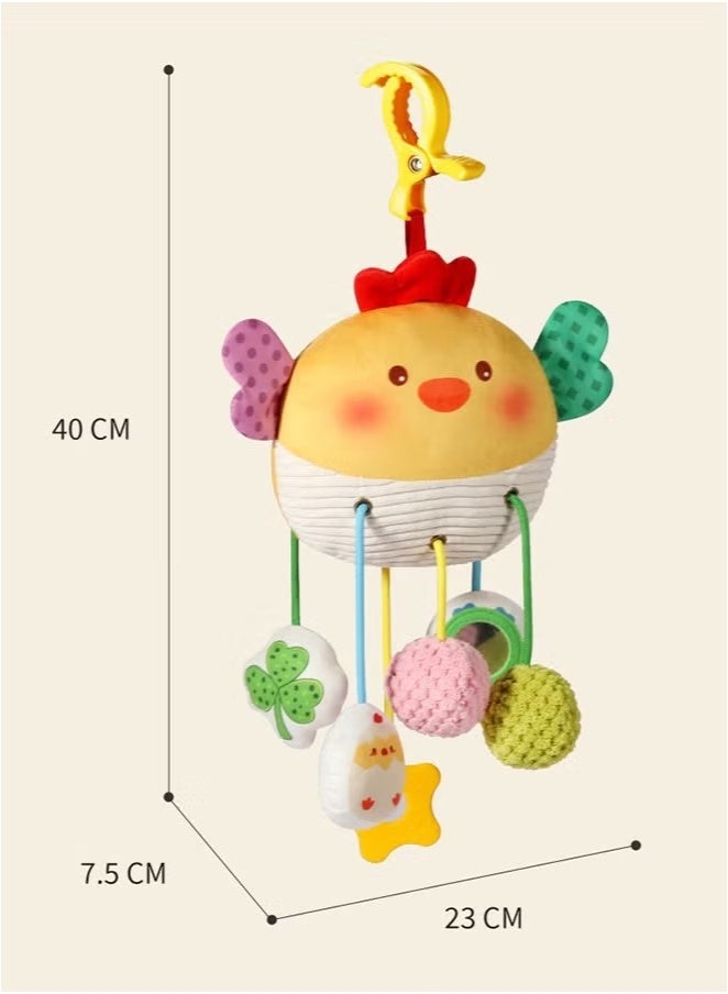Ailily Baby Stroller Rattle Pendant, Car Seat Toys For Babies 0-6 Months, Chick Stroller Toy With Clamp, Best Baby Ideal Gift For Ages 0 And Up - Image 4
