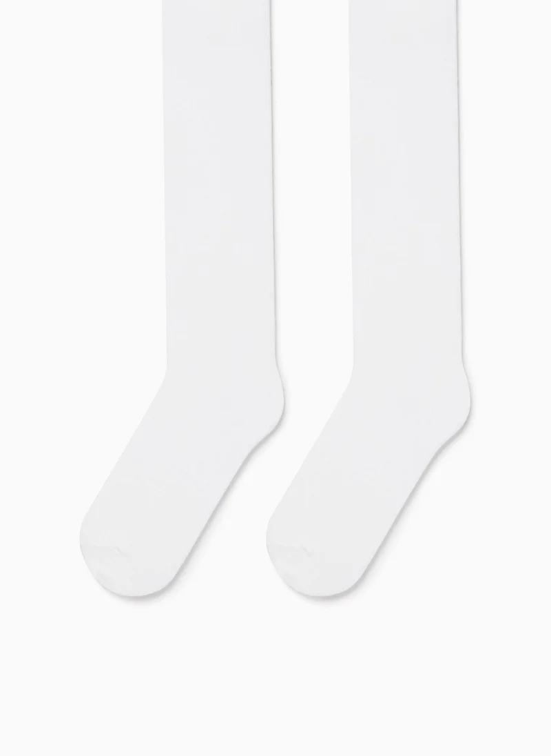 Zippy Anti-Pilling Tights for Girls, White