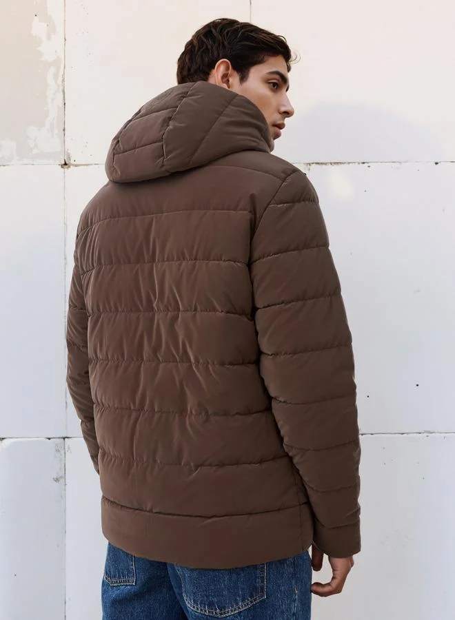 Kappa  Kappa Men Regular Fit Hooded Puffer Jacket for Men | Best Price UAE