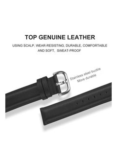 Y&D Soft Genuine Leather Watch Band Straps Compatible for Fitbit Sense or Versa 3 Smartwatch Not  - Image 3