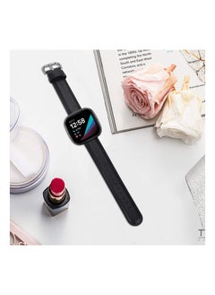 Y&D Soft Genuine Leather Watch Band Straps Compatible for Fitbit Sense or Versa 3 Smartwatch Not  - Image 5