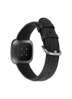 Y&D Soft Genuine Leather Watch Band Straps Compatible for Fitbit Sense or Versa 3 Smartwatch Not  - Image 2