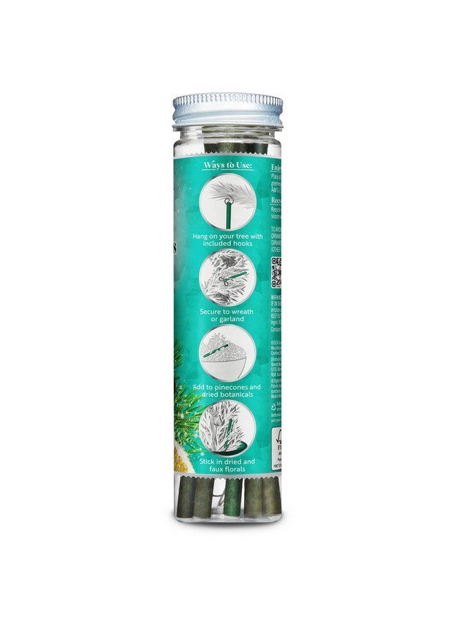 ScentSicles Scentsicles O Christmas Tree Scented Christmas Ornaments with Hooks - 2 Bottles (12 Sticks Total)  - Image 3