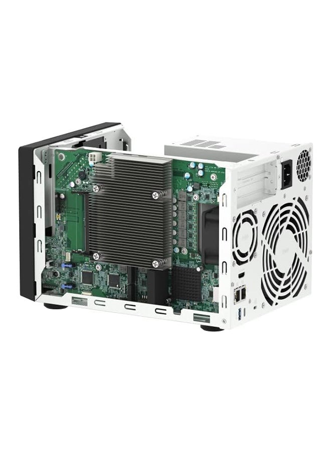 QNAP TVS-h474-PT-8G-US 4 Bay High-Speed Desktop NAS with Intel Pentium Gold 2-core CPU, 8GB DDR4 Memory, 2.5 GbE Networking and PCIe Gen 4 expandability (Diskless)  - Image 3
