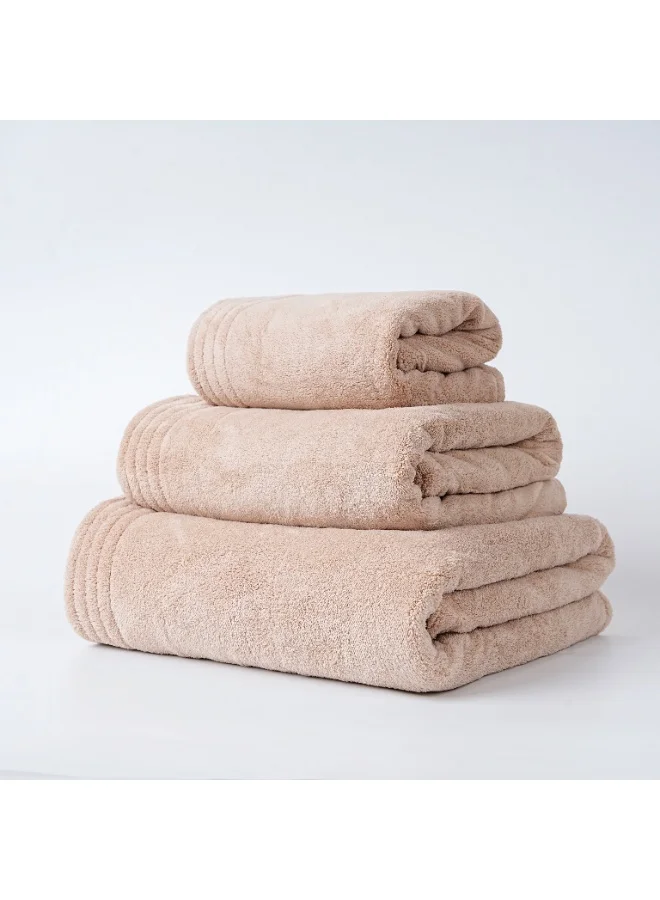 Donetella Towel Set (Pack of 3) – Microfiber 330 GSM – Ultra Soft & Highly Absorbent Quick Dry Bathroom Towel Set with Bath Sheet, Bath Towel & Hand Towel