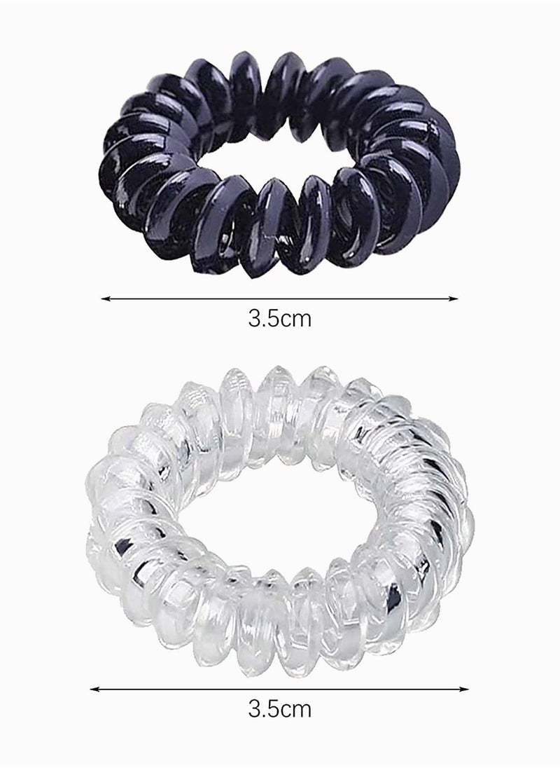 Spiral Hair Ties, Small Plastic Hair Coil Bands, Spiral Ponytail Holders, Cord Traceless Hair Ring, Hair Accessories for Women Girls, 20 Pcs  - Image 5