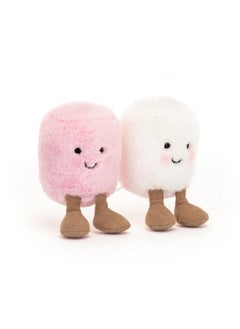 Jellycat Amuseables Pink And White Marshmallows Stuffed Toy, 3.5 Inches | Food Plush | Fun Gift Idea  - Image 4