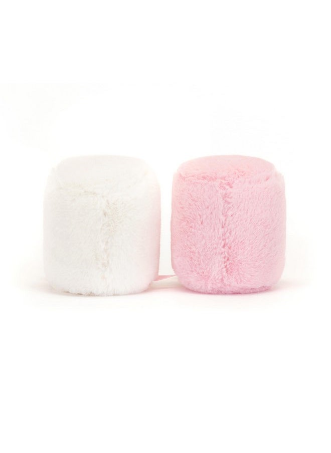 Jellycat Amuseables Pink And White Marshmallows Stuffed Toy, 3.5 Inches | Food Plush | Fun Gift Idea  - Image 3