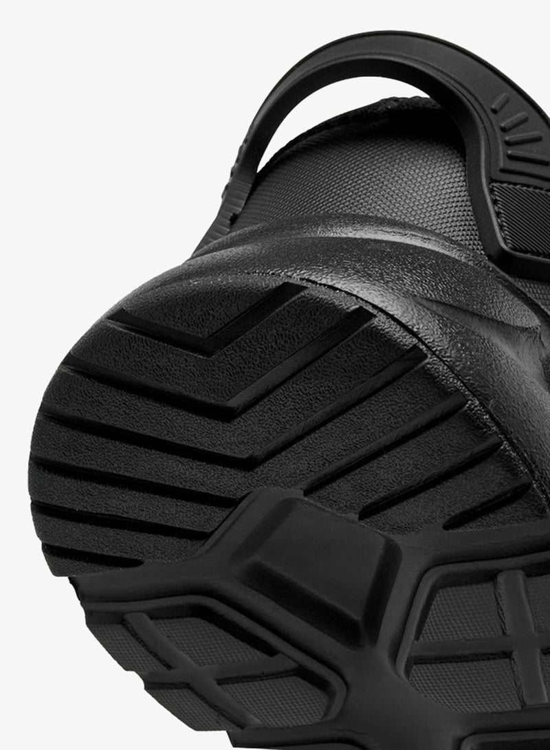 Dash Panelled School Shoes with Hook and Loop Closure - Image 5