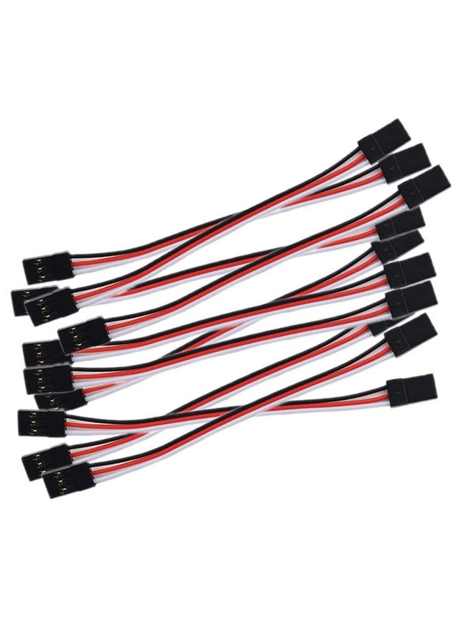 10Pcs 10Cm 3.93Inch Male To Male Jr Plug Servo Extension Lead Wire Cable 3Pin 100Mm For Rc Plane