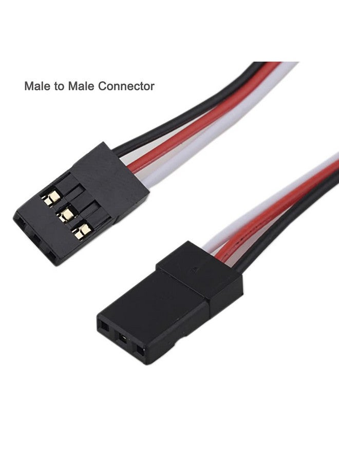 10Pcs 10Cm 3.93Inch Male To Male Jr Plug Servo Extension Lead Wire Cable 3Pin 100Mm For Rc Plane