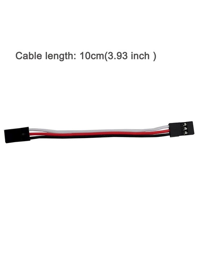 10Pcs 10Cm 3.93Inch Male To Male Jr Plug Servo Extension Lead Wire Cable 3Pin 100Mm For Rc Plane